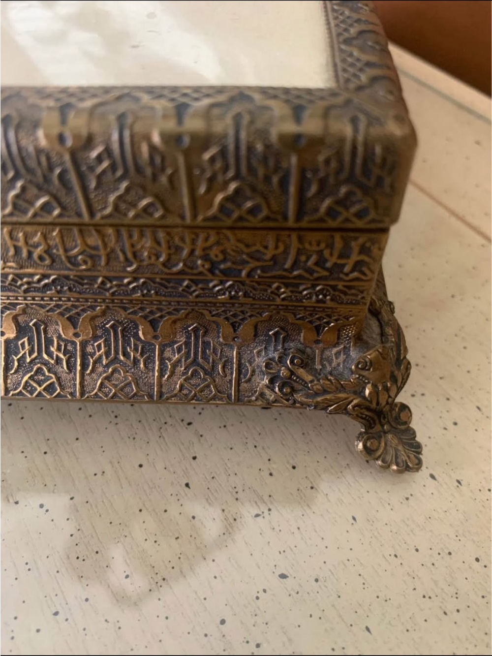 Antique Ormalu Jewelry Keepsake Box Rare - Picture 3 of 9